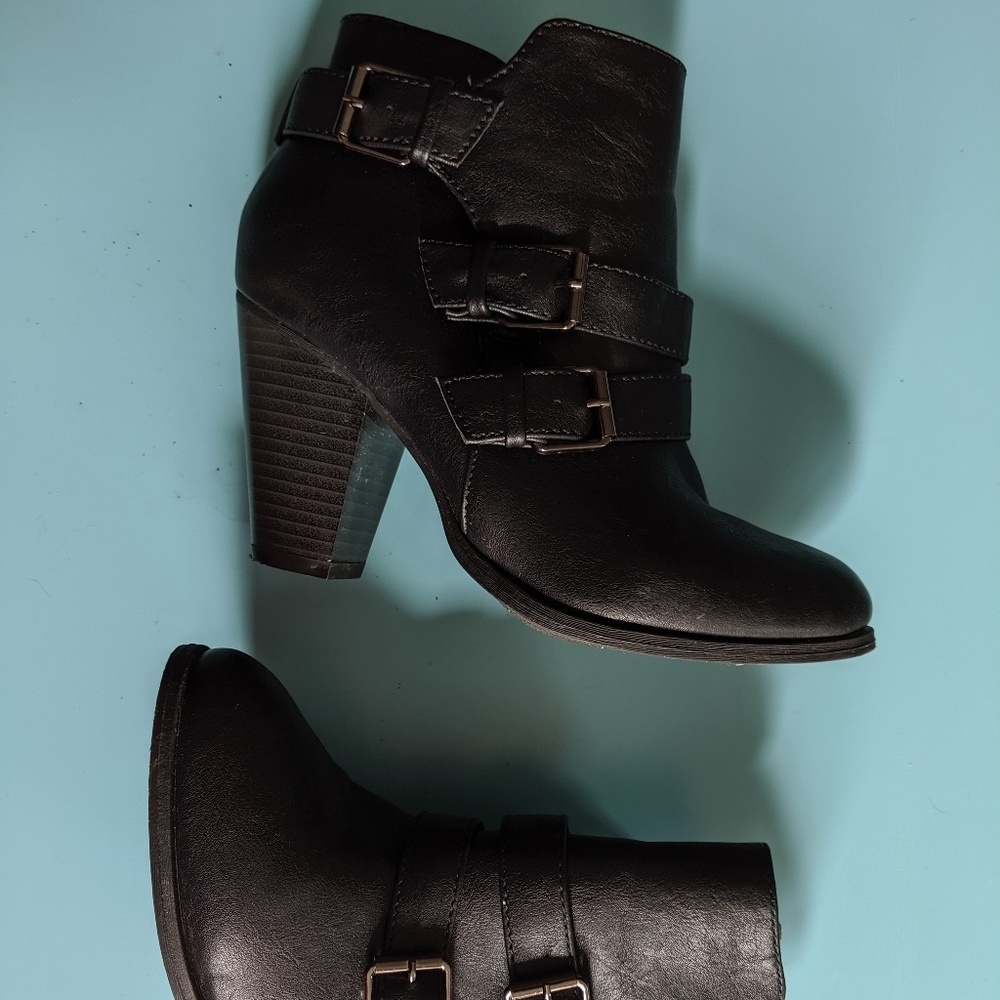 NEW Buckled Heeled Booties